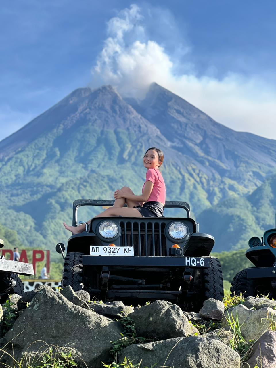 The Lost World Castle Background Gunung Merapi